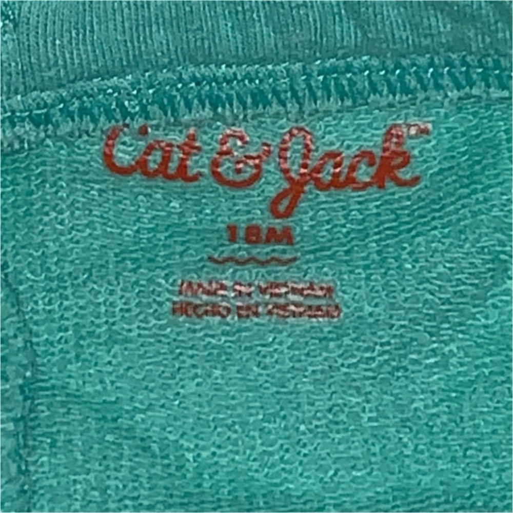 🎉Cat & Jack Teal Knit Drawstring Shorts - Picture 3 of 3